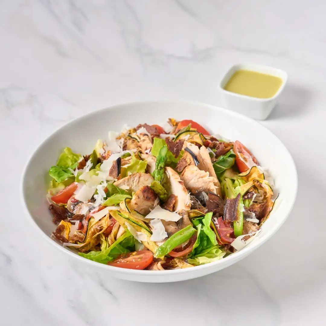 Ensalada De Vegetales Asados Con Pollo