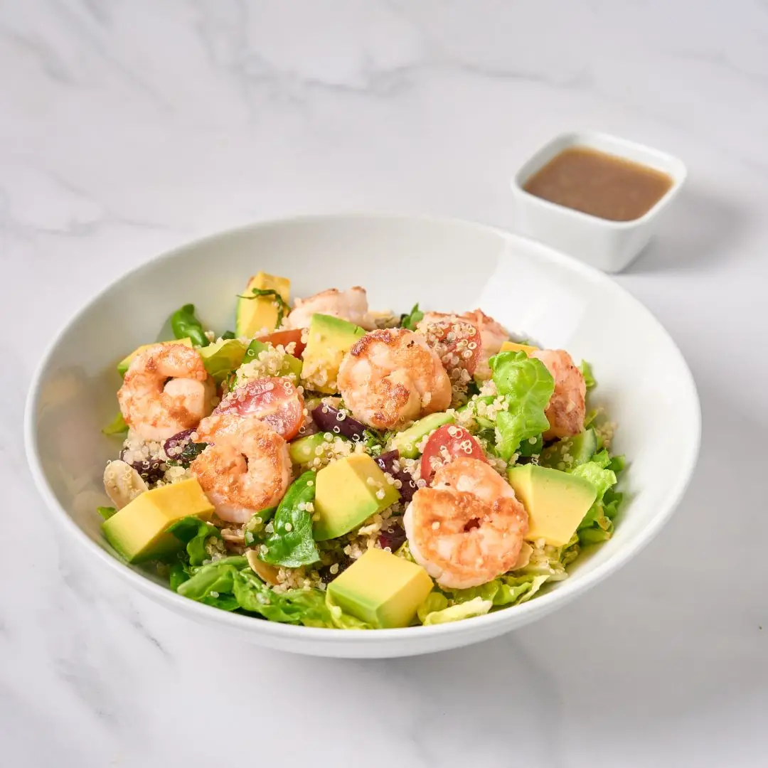 Ensalada De Quinua Con Langostinos